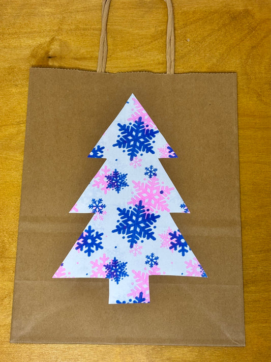 Riso Snowflake Christmas Gift Bag