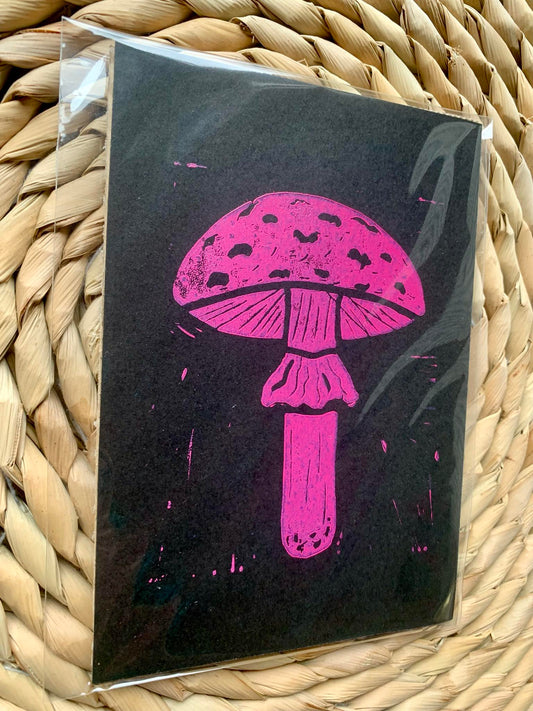 Mushroom - Black/Pink