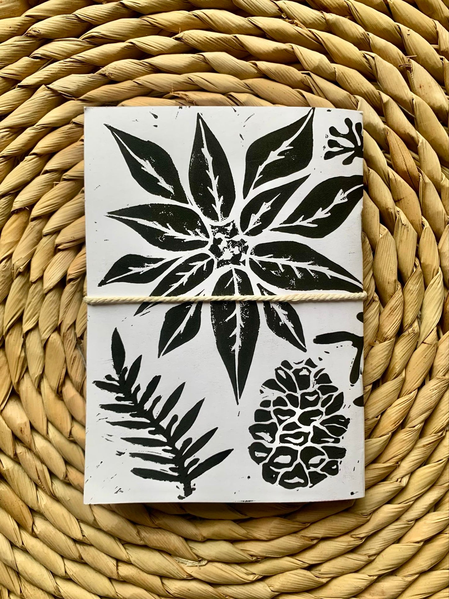 Medium Winter Foliage Handmade Notebook