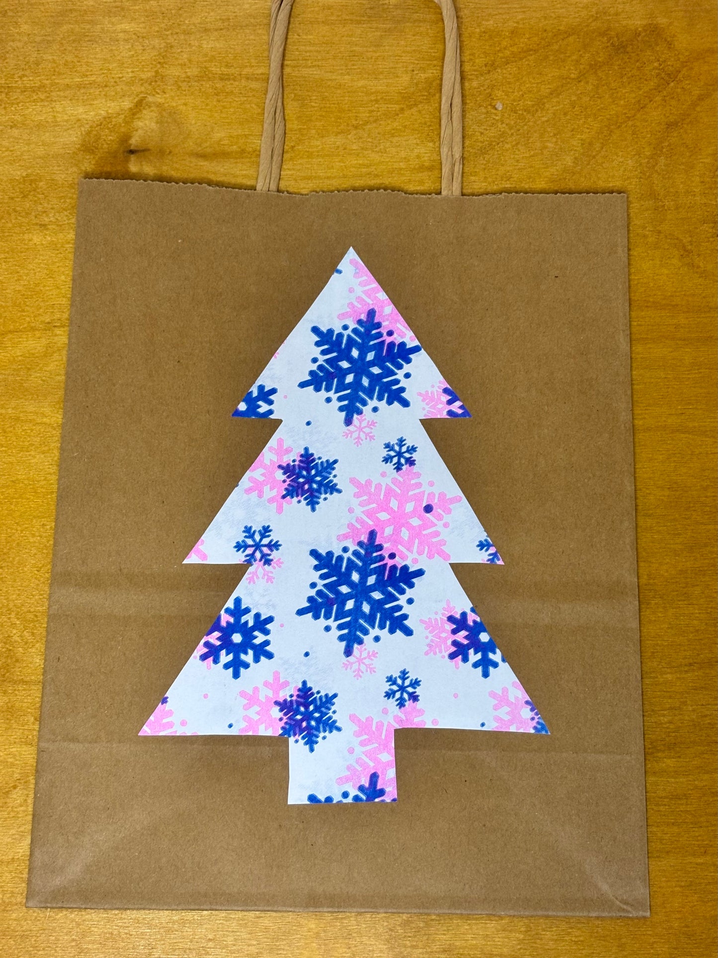Riso Snowflake Christmas Gift Bag