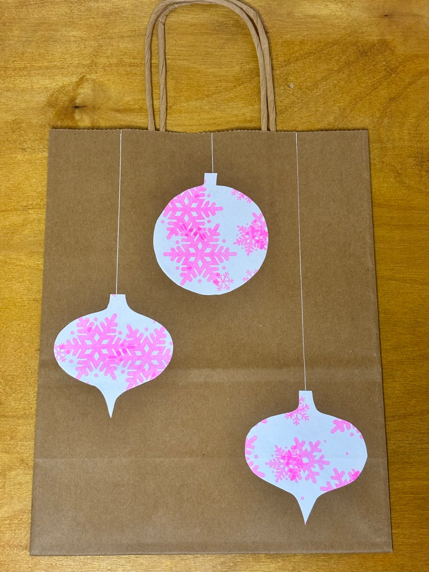 Riso Snowflake Christmas Gift Bag