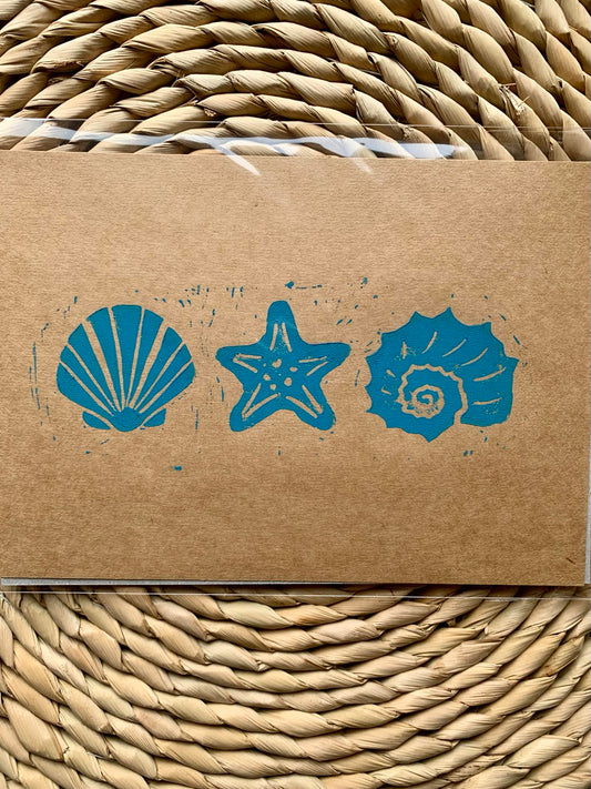 Seashells - Brown/Teal