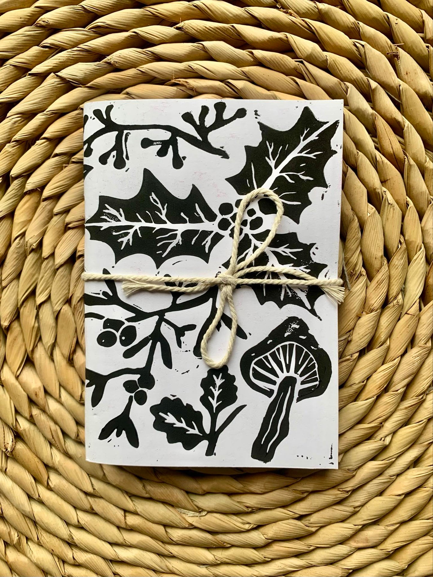 Medium Winter Foliage Handmade Notebook