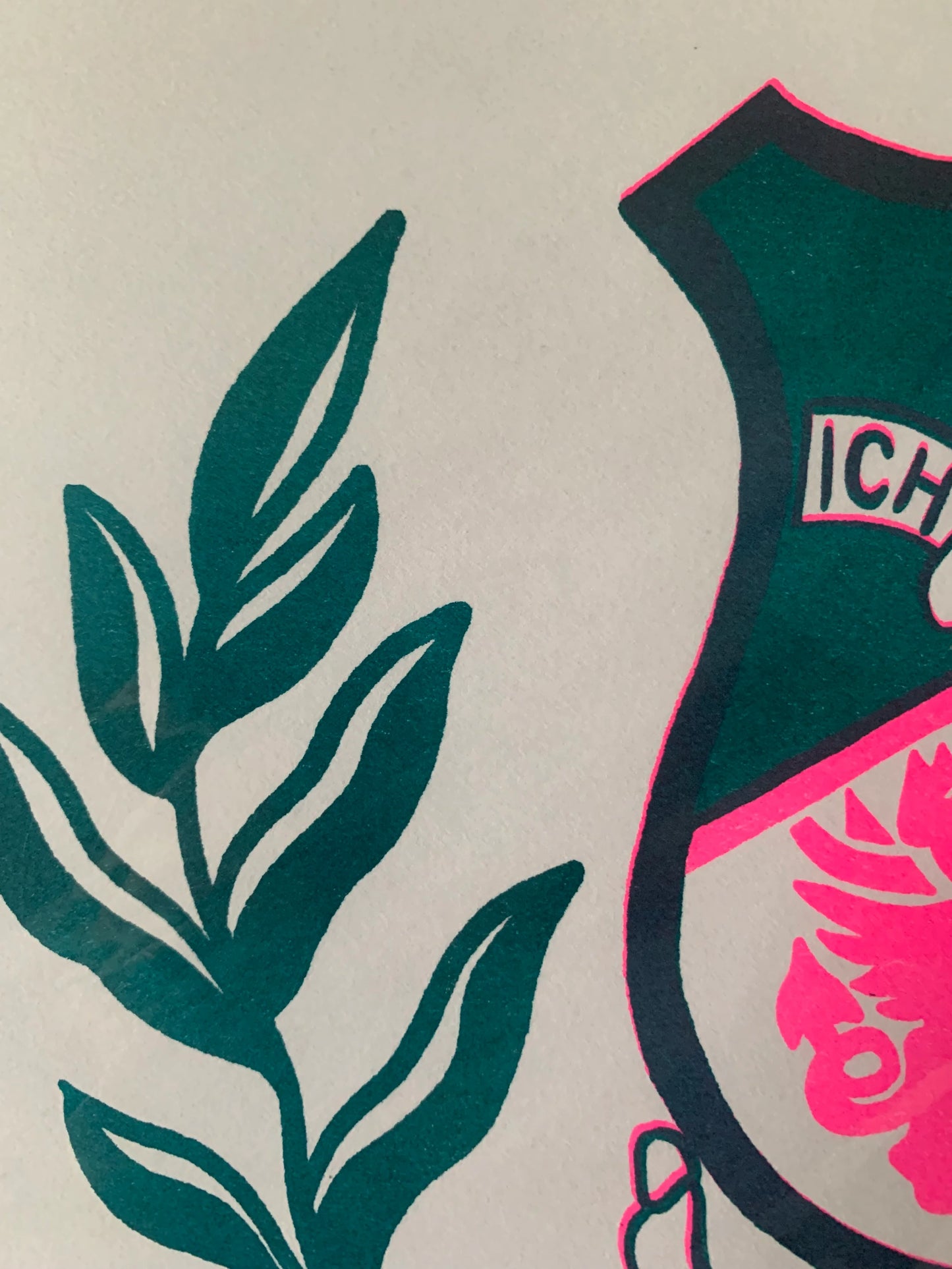 Up the Town - Alternative Green & Pink